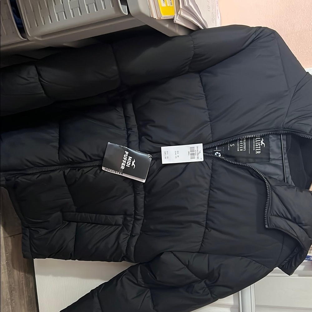 Hollister Black Quilted Jacket